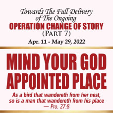 MAKING THE MOST (PART 7): OPERATION CHANGE OF STORY MAKING THE MOST (PART 7): OPERATION CHANGE OF STORY