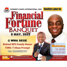 JOIN US THIS SUNDAY: FINANCIAL FORTUNE BANQUET JOIN US THIS SUNDAY: FINANCIAL FORTUNE BANQUET